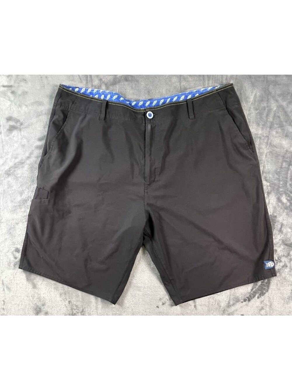 AFTCO Mens Hybrid Fishing Shorts Black AFTECH Quick Dry Performance Size 40